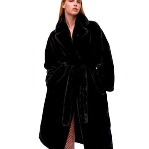 Zara Luxurious Black Pea Coat